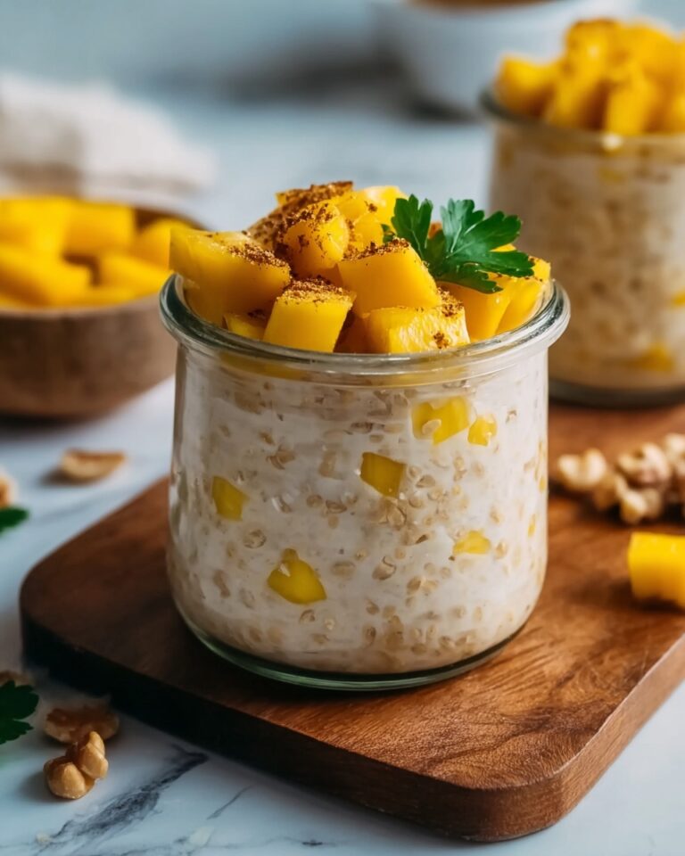 Mango Lassi Overnight Oats Recipe