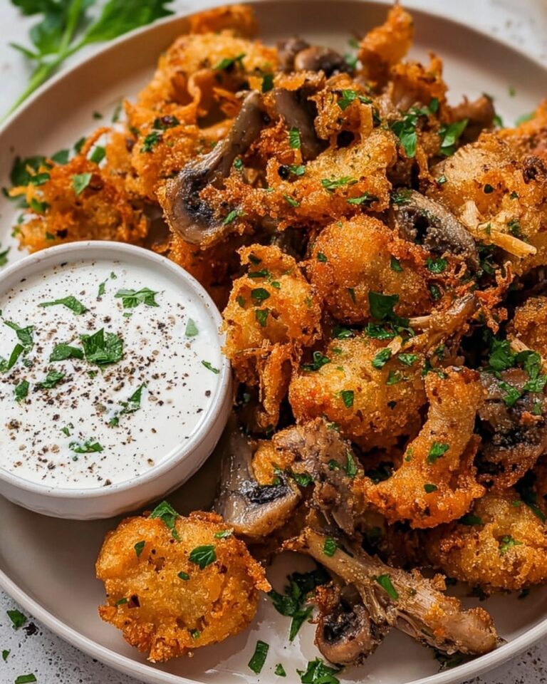 Fried Sliced Mushrooms with Ranch Recipe