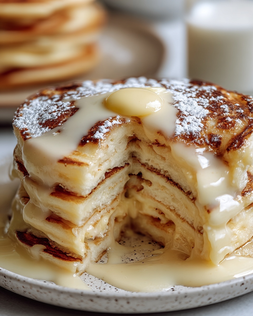 Cinnamon Roll Stuffed Pancakes Recipe - Recipe Image