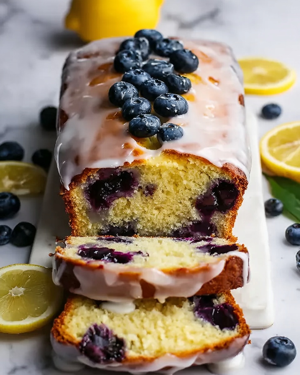 Lemon Blueberry Loaf with Zesty Glaze Recipe - Recipe Image