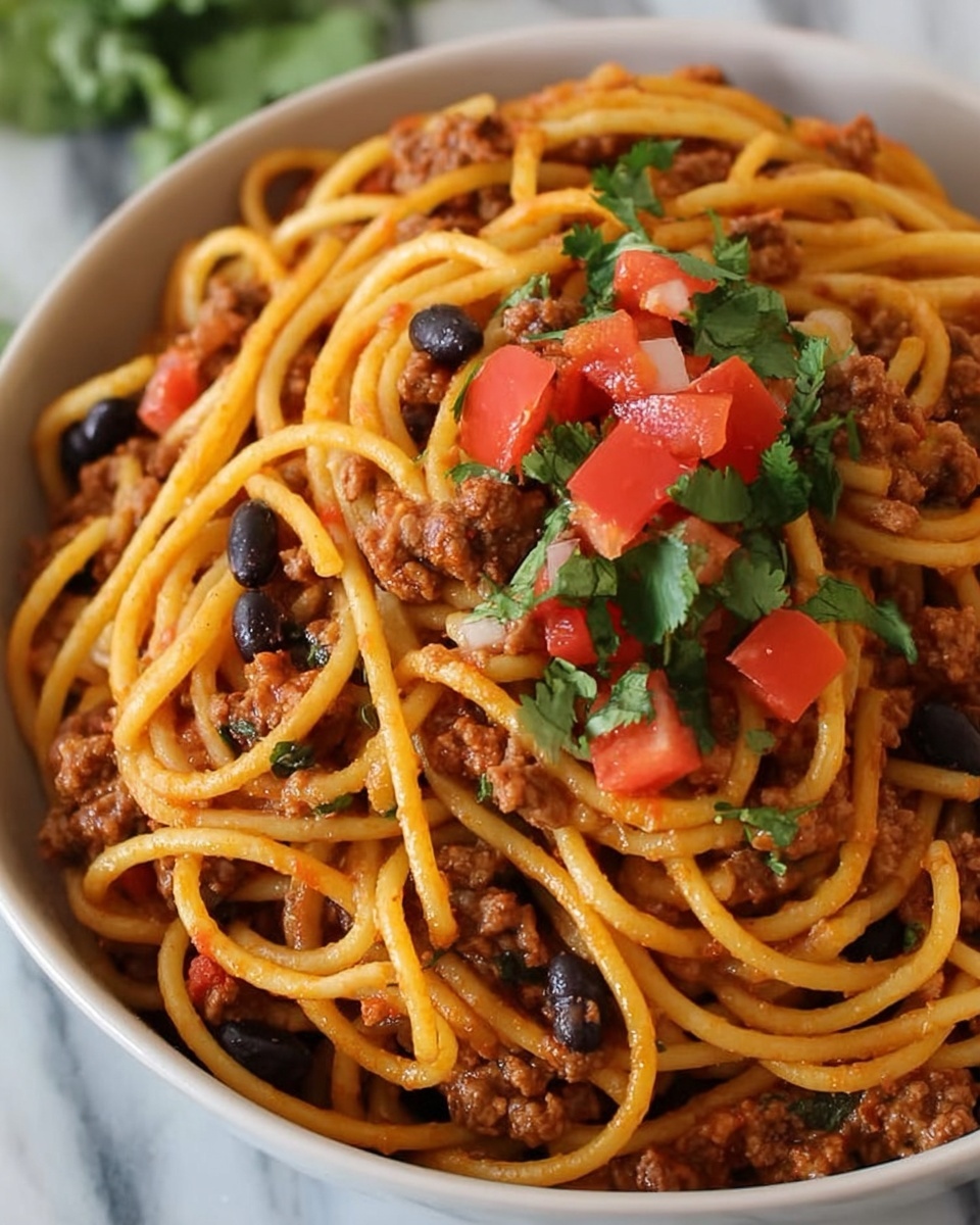 Taco Spaghetti Recipe - Recipe Image