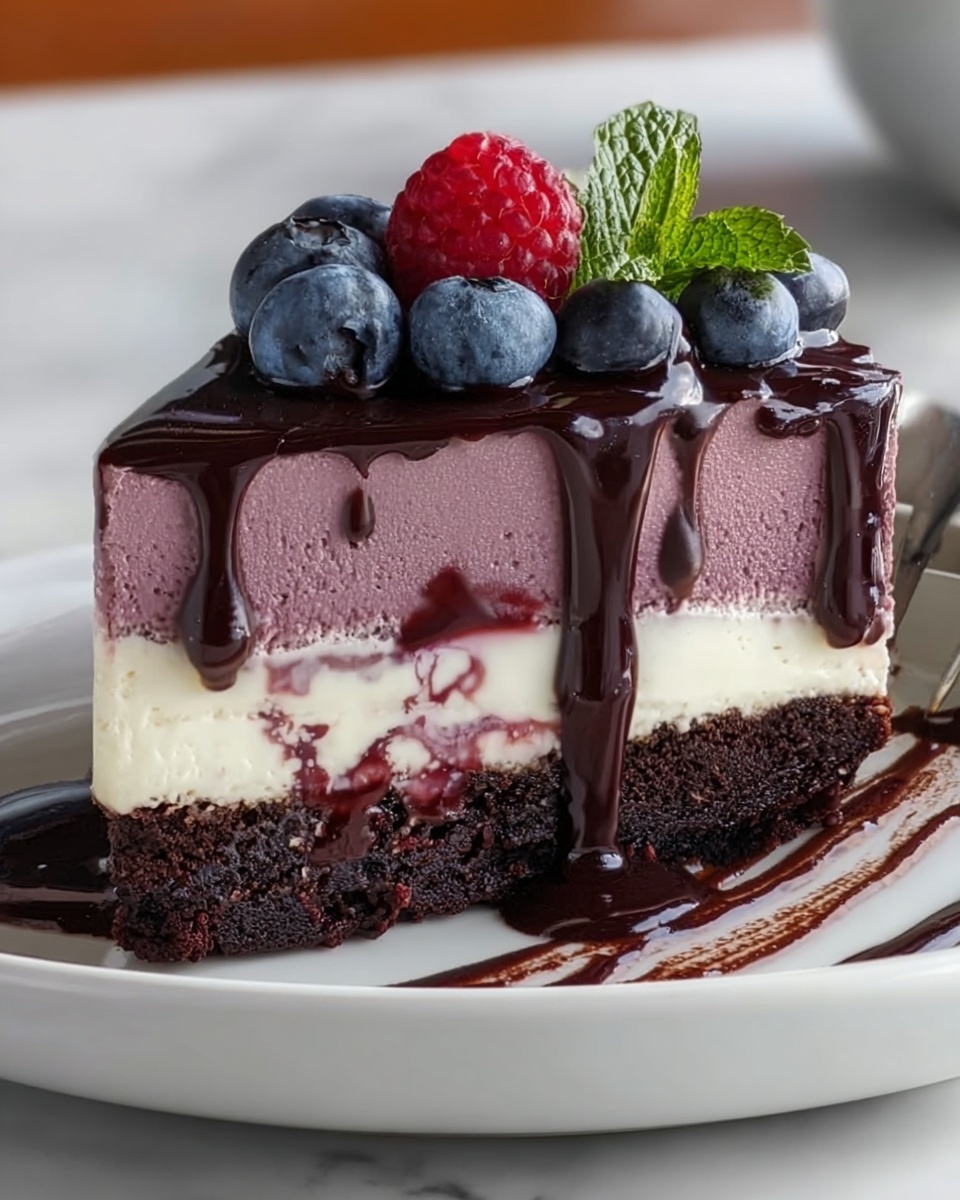 Blueberry Velvet Cheesecake Recipe - Recipe Image