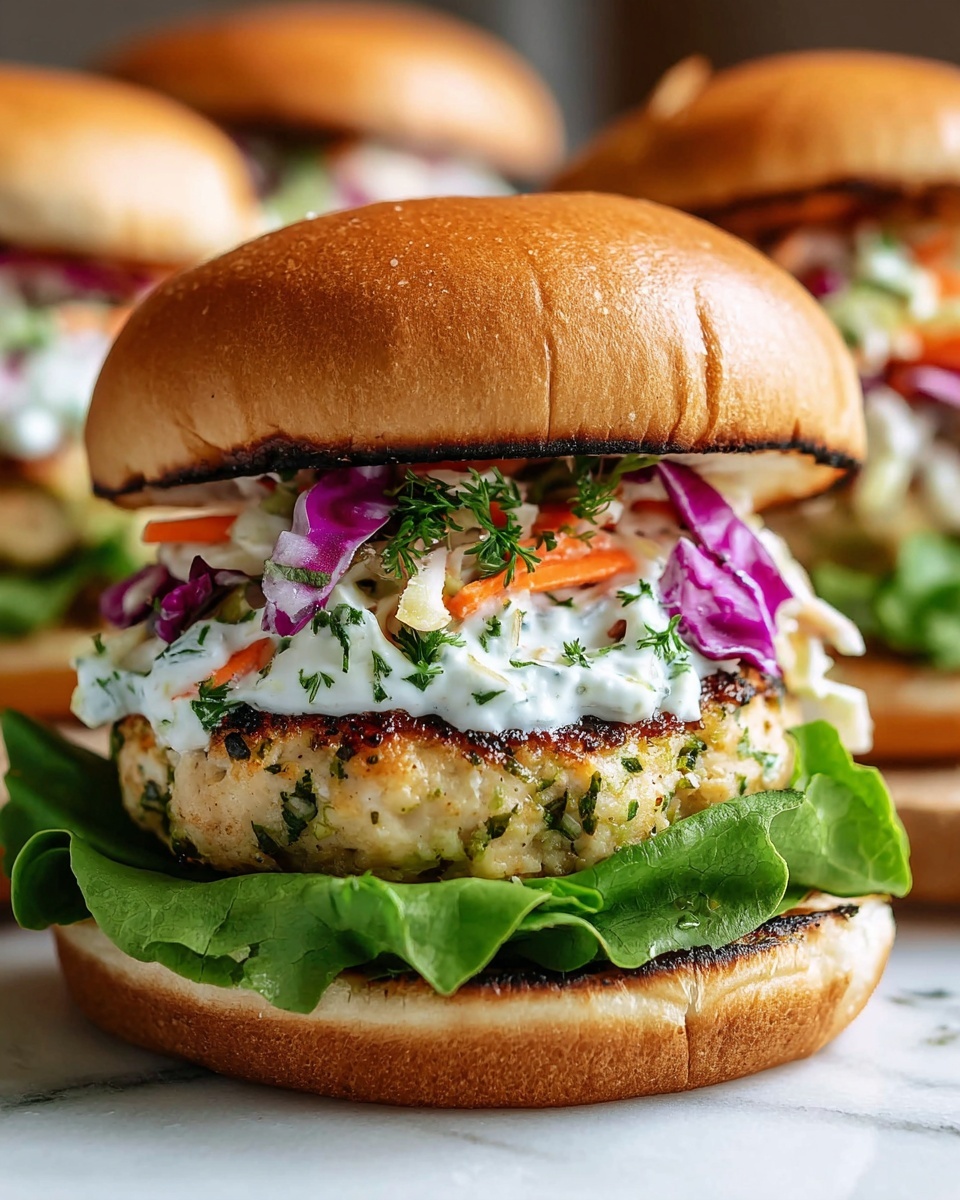 Greek Chicken Burgers Recipe - Recipe Image