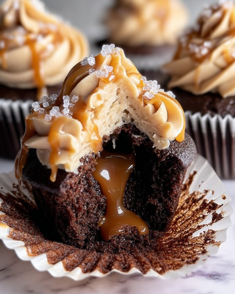 Salted Caramel Lava Cupcakes Recipe