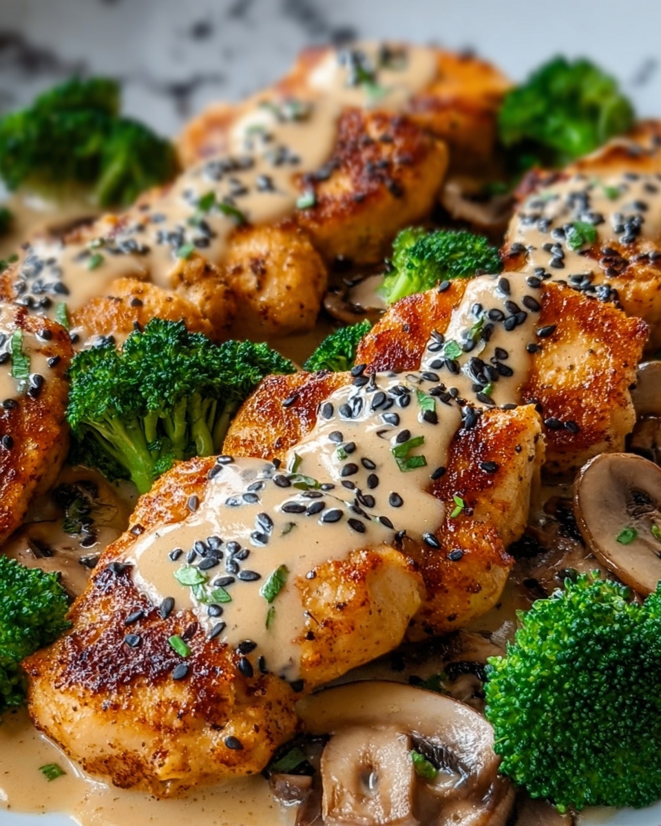 Creamy Broccoli and Mushroom Chicken Recipe - Recipe Image