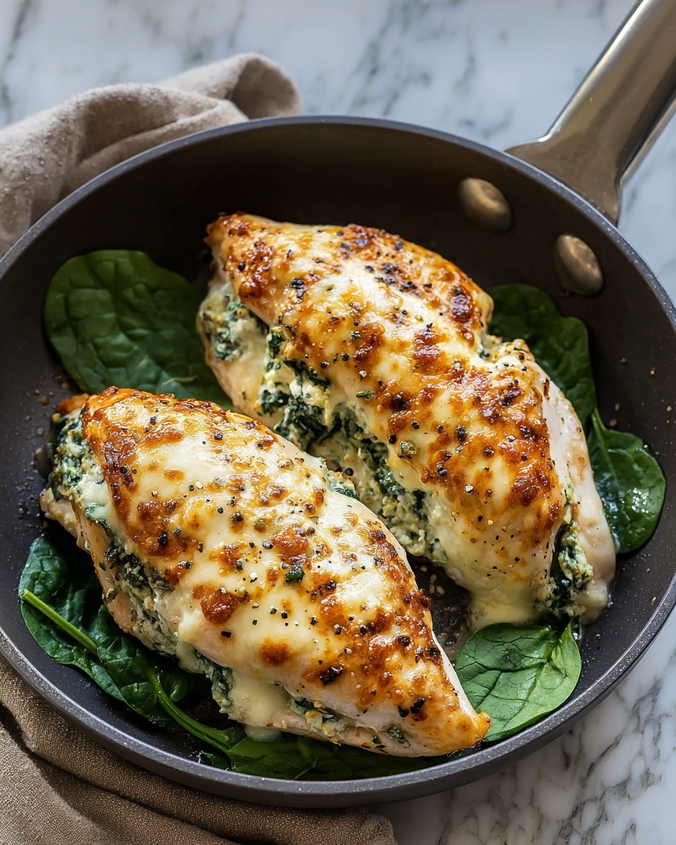 Spinach and Cheese Stuffed Chicken Breast Recipe - Recipe Image