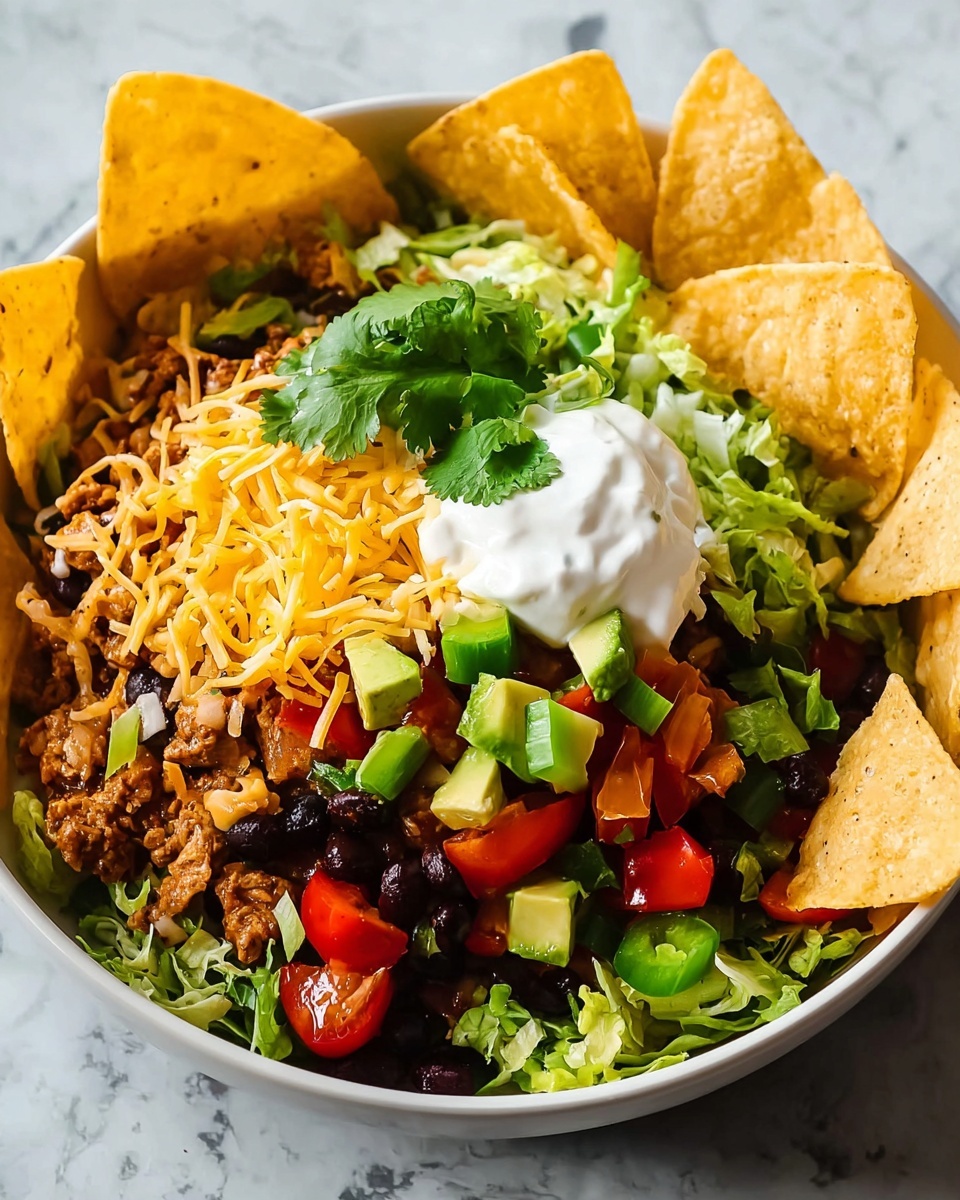 Bubbly Taco Salad Bowl Recipe - Recipe Image