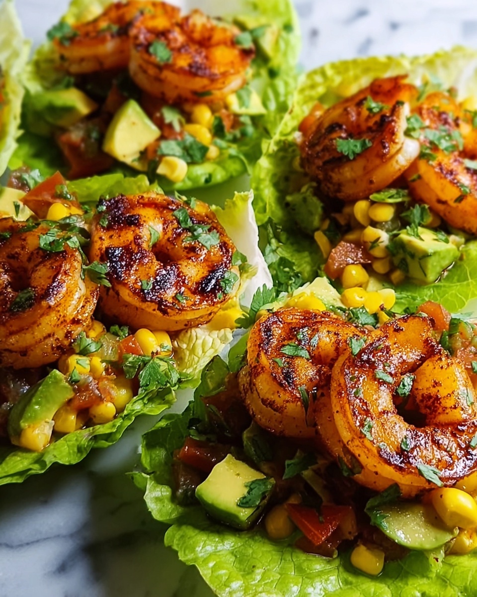 Healthy Taco Shrimp Lettuce Wraps Recipe - Recipe Image