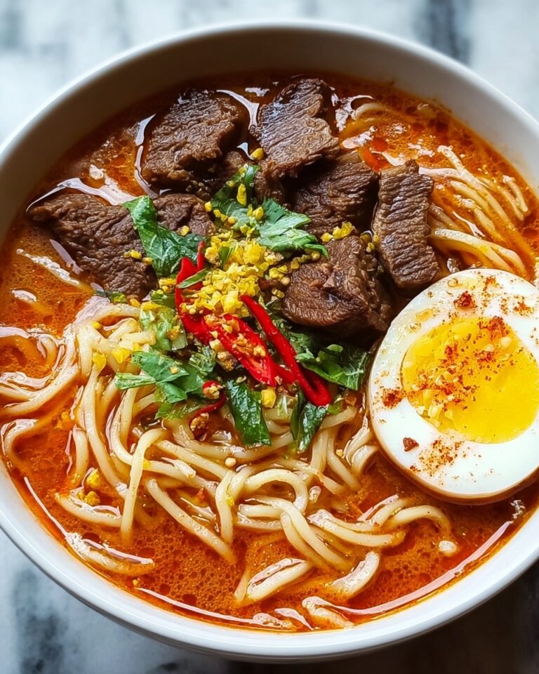 Tomato Egg and Beef Noodle Soup Recipe