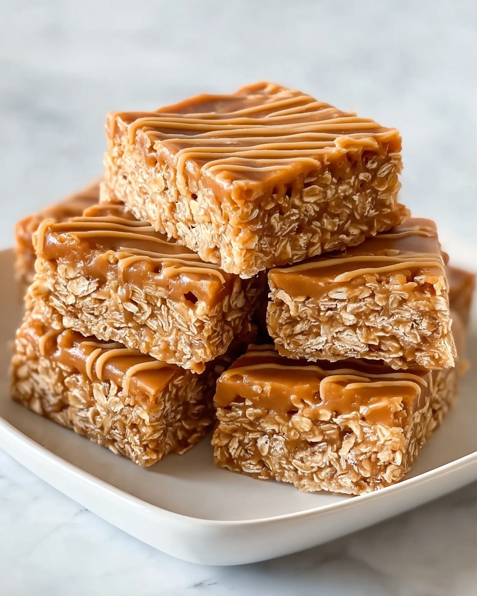 Peanut Butter Oatmeal Bars Recipe - Recipe Image