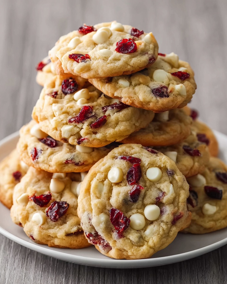 White Chocolate Cranberry Cookies Recipe - Recipe Image