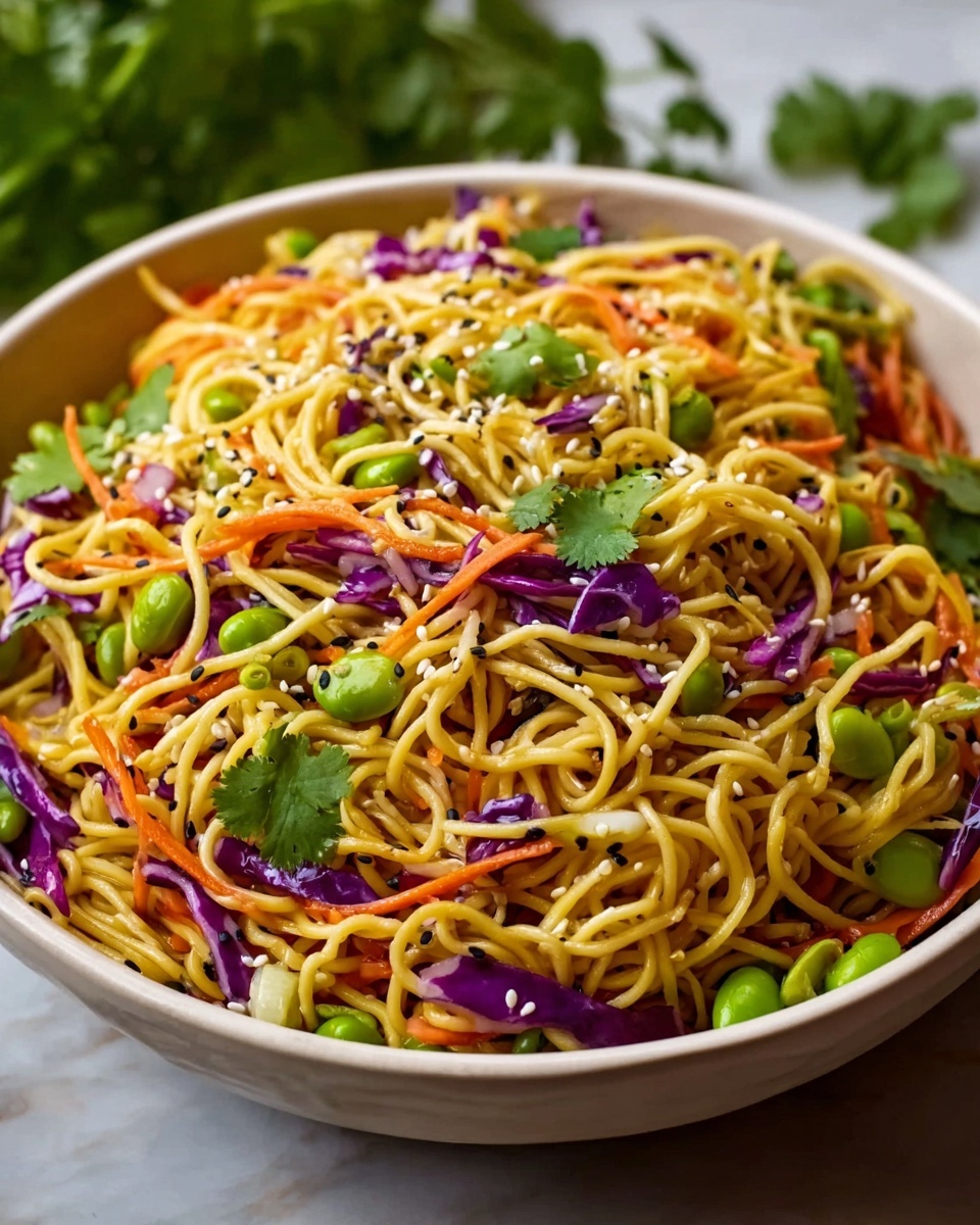 Crunchy Asian Ramen Noodle Salad Recipe - Recipe Image