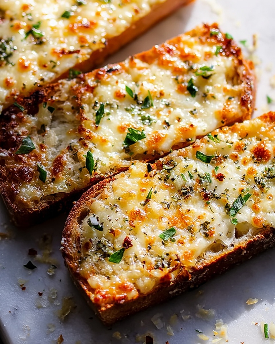 Chili Crunch Garlic Bread Recipe - Recipe Image