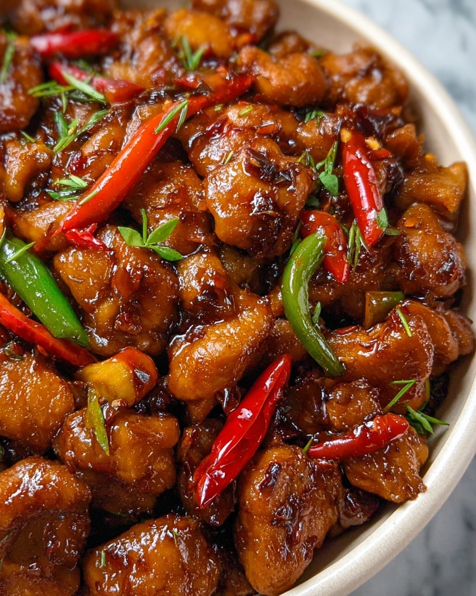 Braised Chicken with Chili and Green Peppers Recipe - Recipe Image