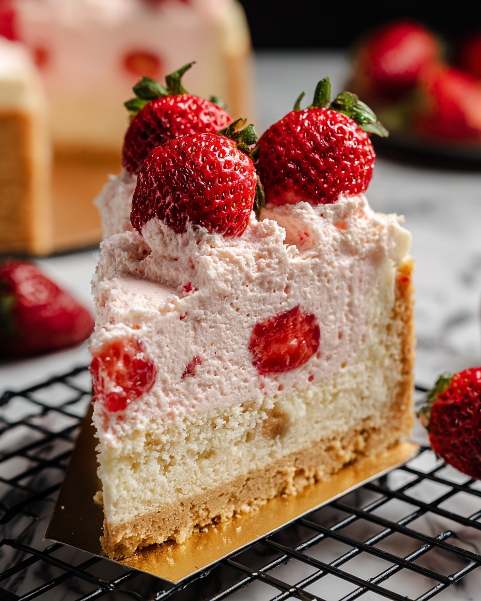 Strawberry Mousse Cake Recipe - Recipe Image