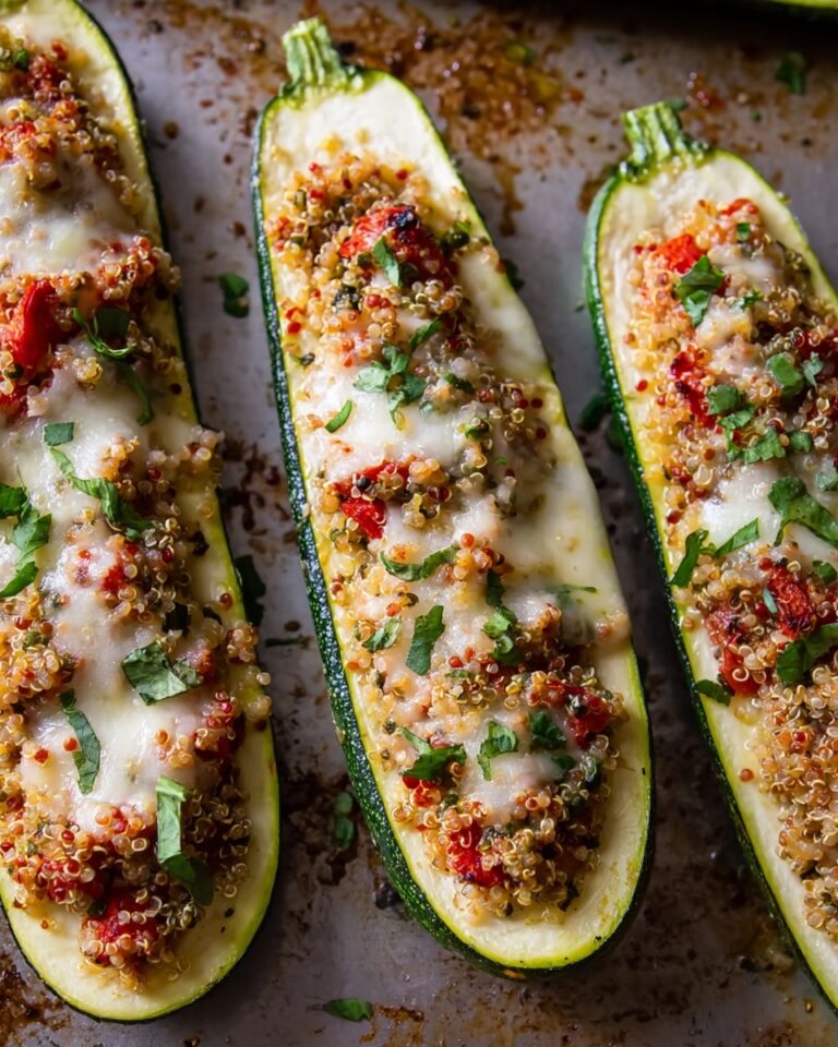 Bruschetta Quinoa Zucchini Boats Recipe