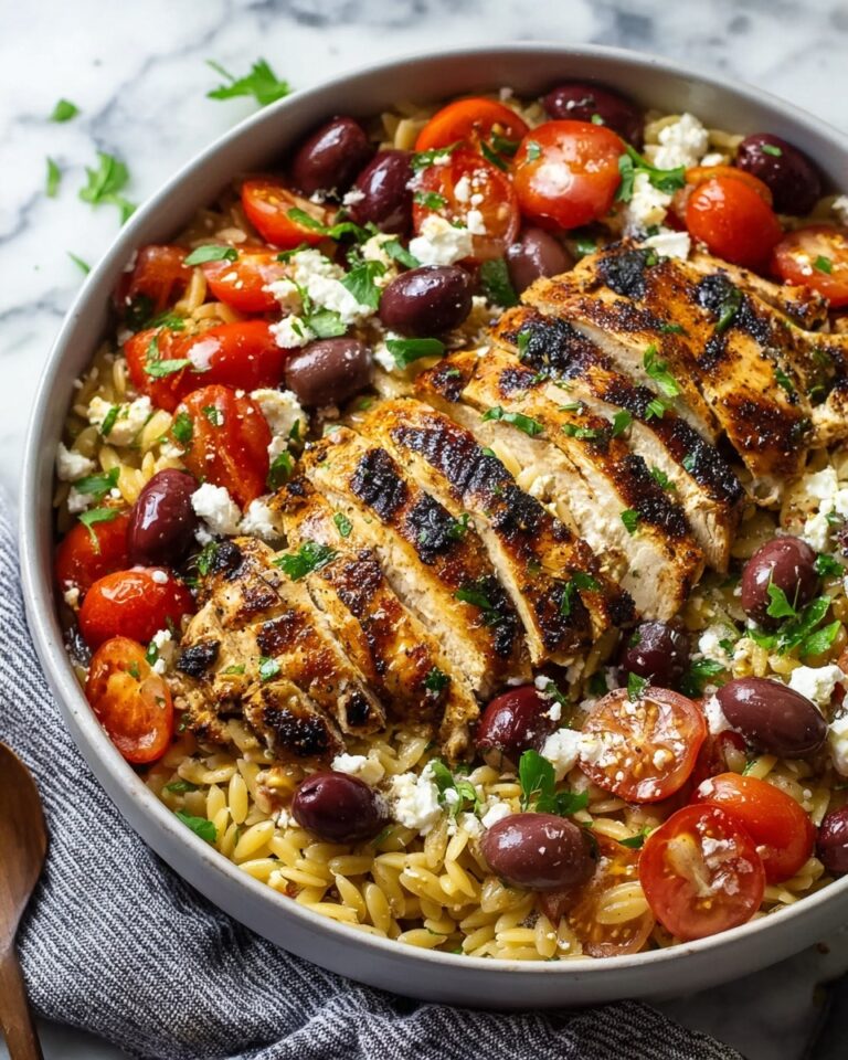 Healthy Mediterranean Chicken Orzo Recipe