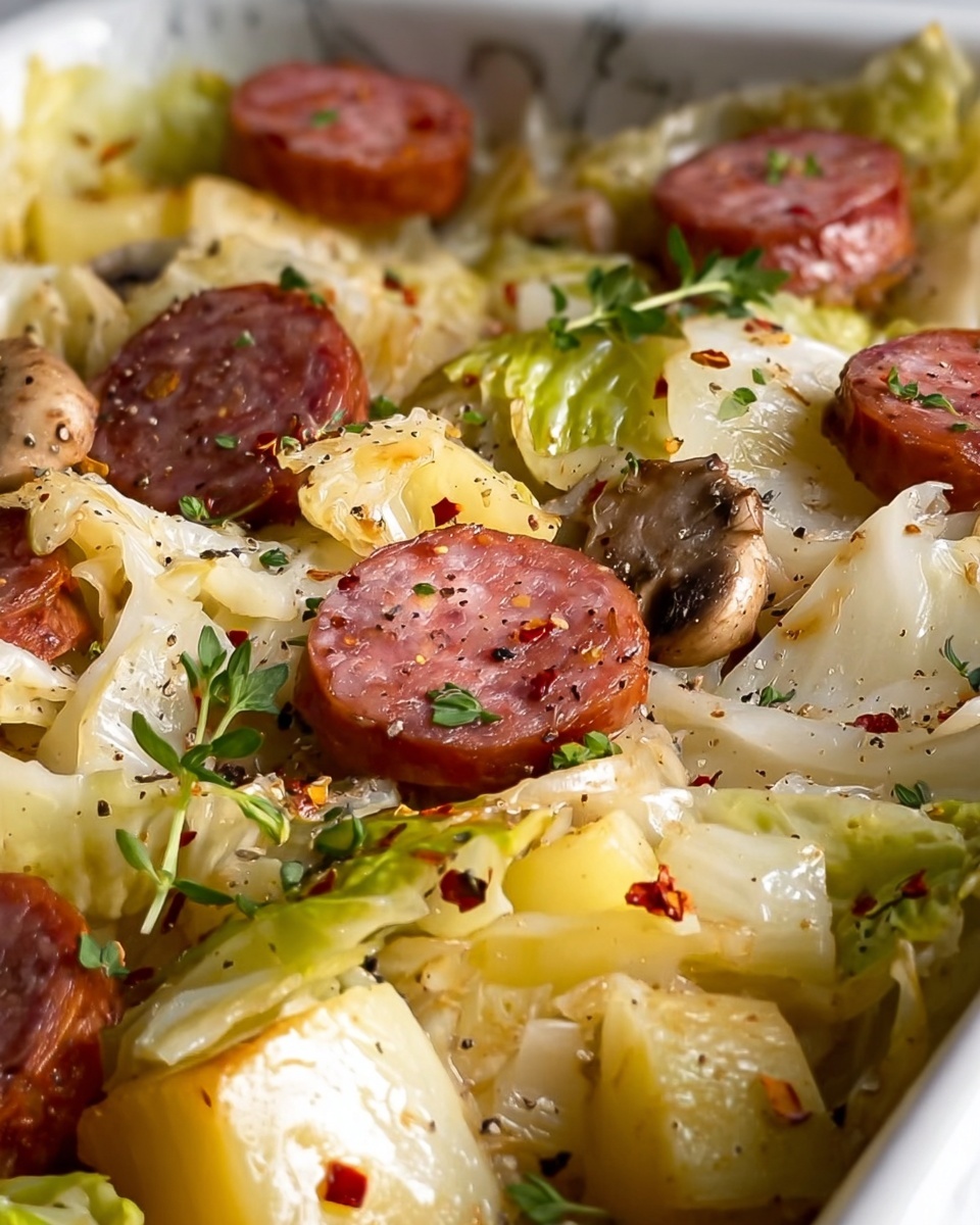 Hearty Cabbage, Potatoes, and Smoked Sausage Stew Recipe - Recipe Image