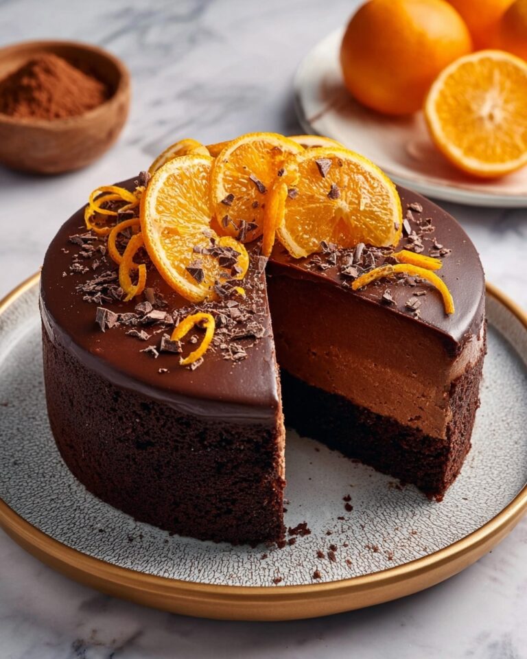 Chocolate Orange Baked Cheesecake Recipe