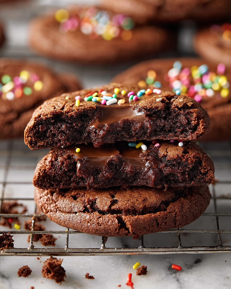 Fudgy Cosmic Brownie Cookies Recipe - Recipe Image