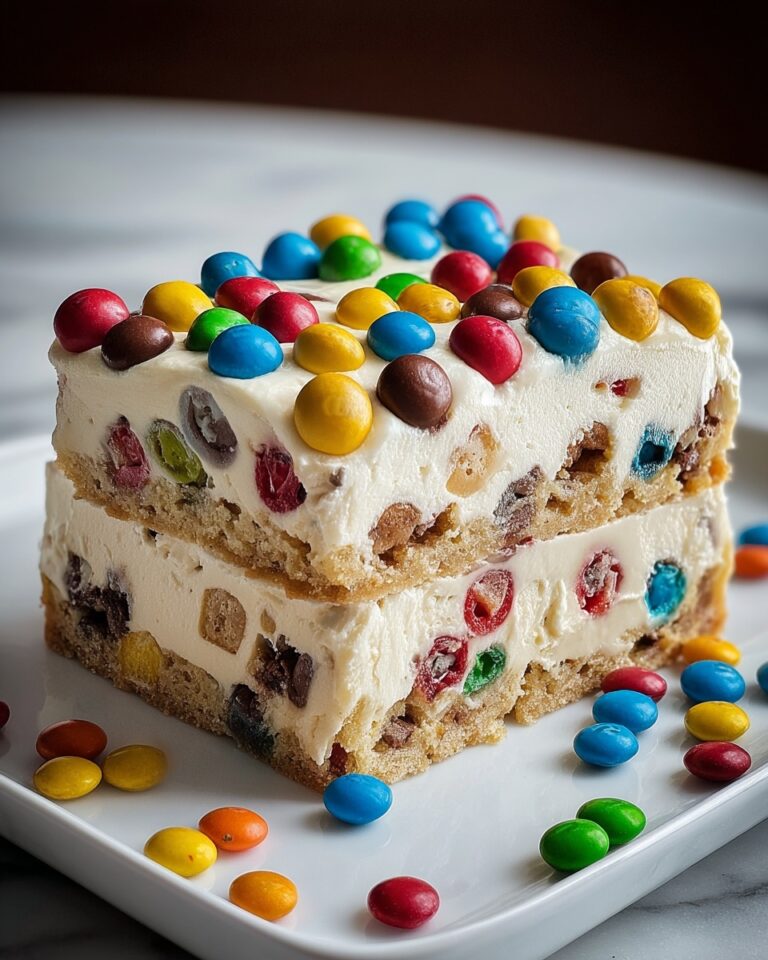 M&M Ice Cream Sandwich Cake Recipe