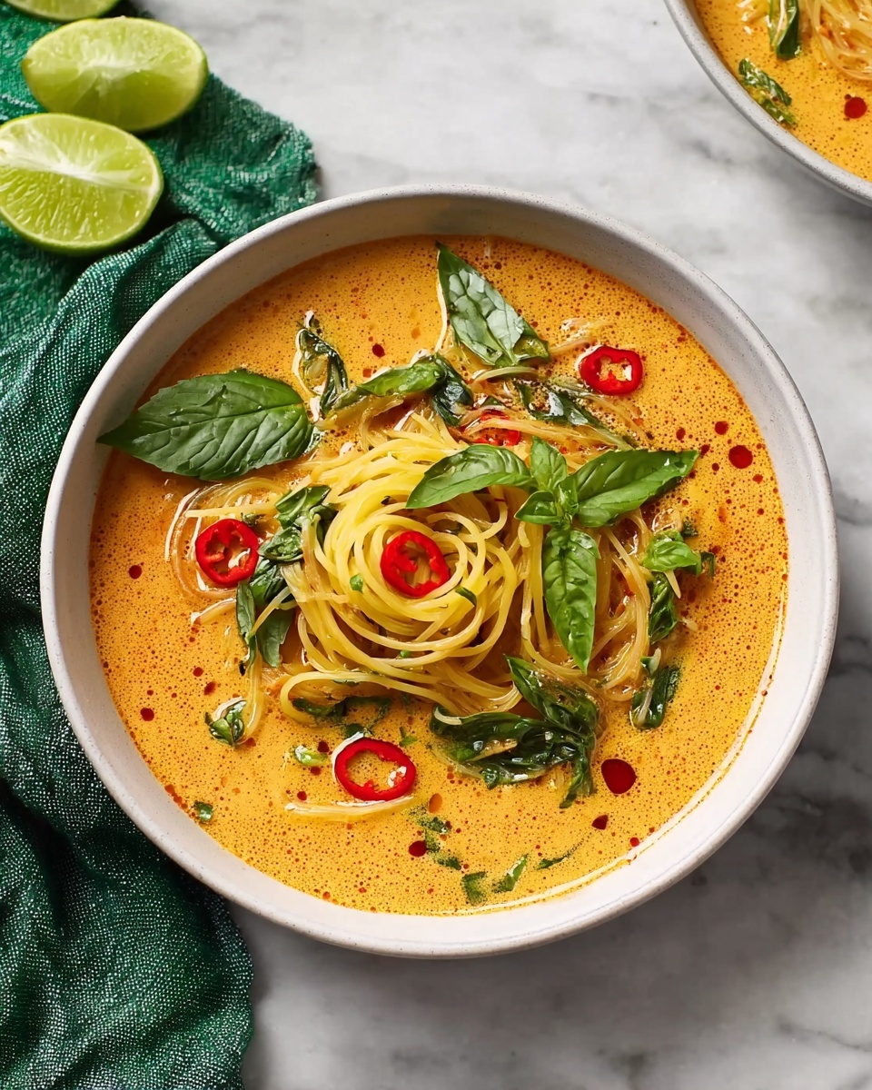 Creamy Curry Coconut Noodle Soup Recipe - Recipe Image