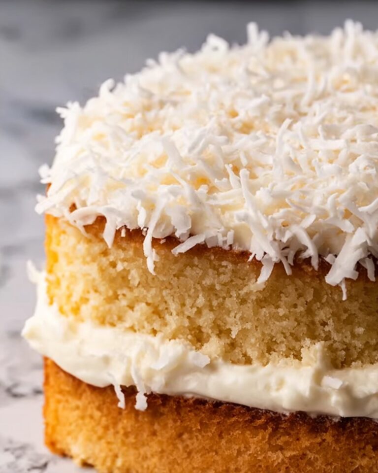 Heavenly White Chocolate Coconut Cake Recipe