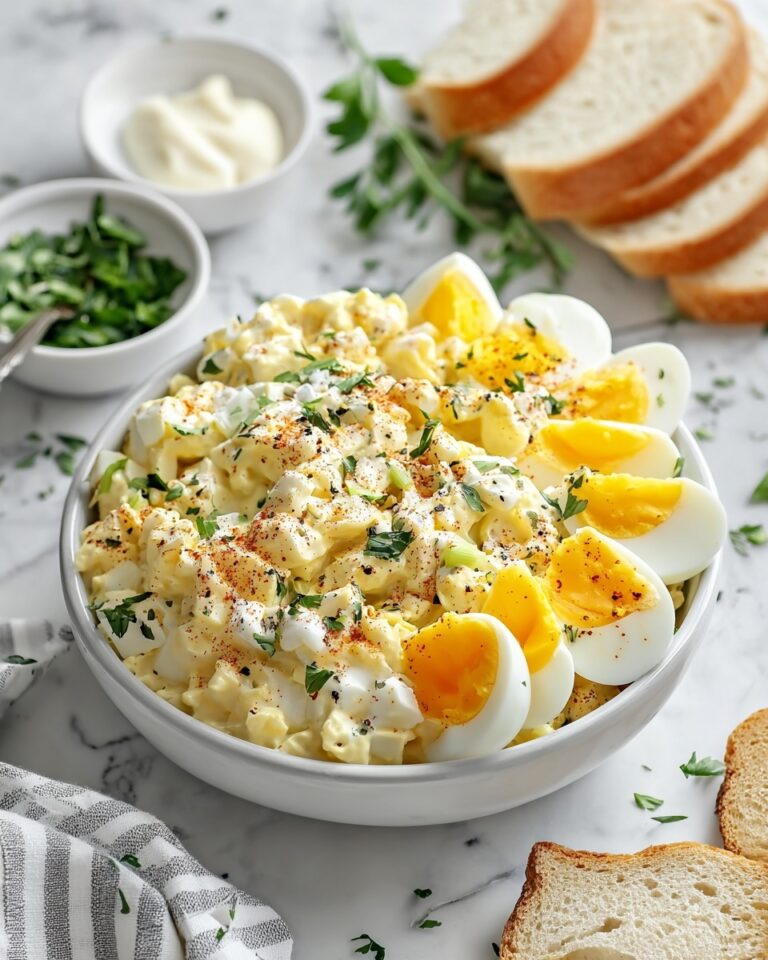 Creamy Egg Salad with Parsley and Optional Vegetables Recipe