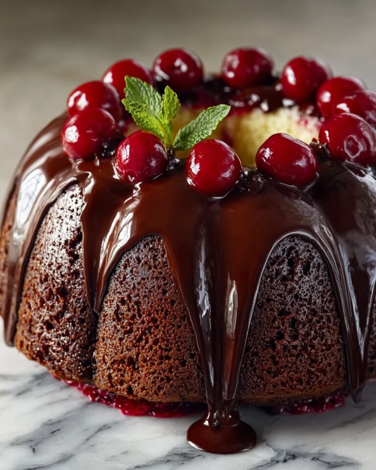 Cherry Chocolate Cream Cheese Bundt Cake Recipe