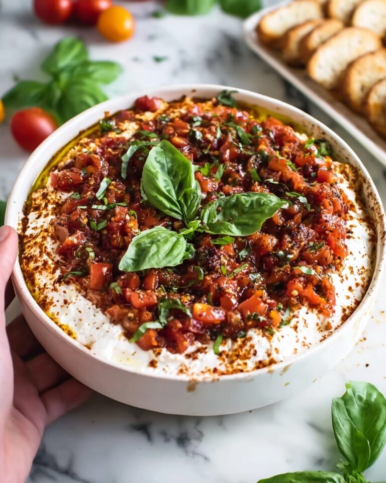 2-Ingredient Creamy Bruschetta Dip Recipe