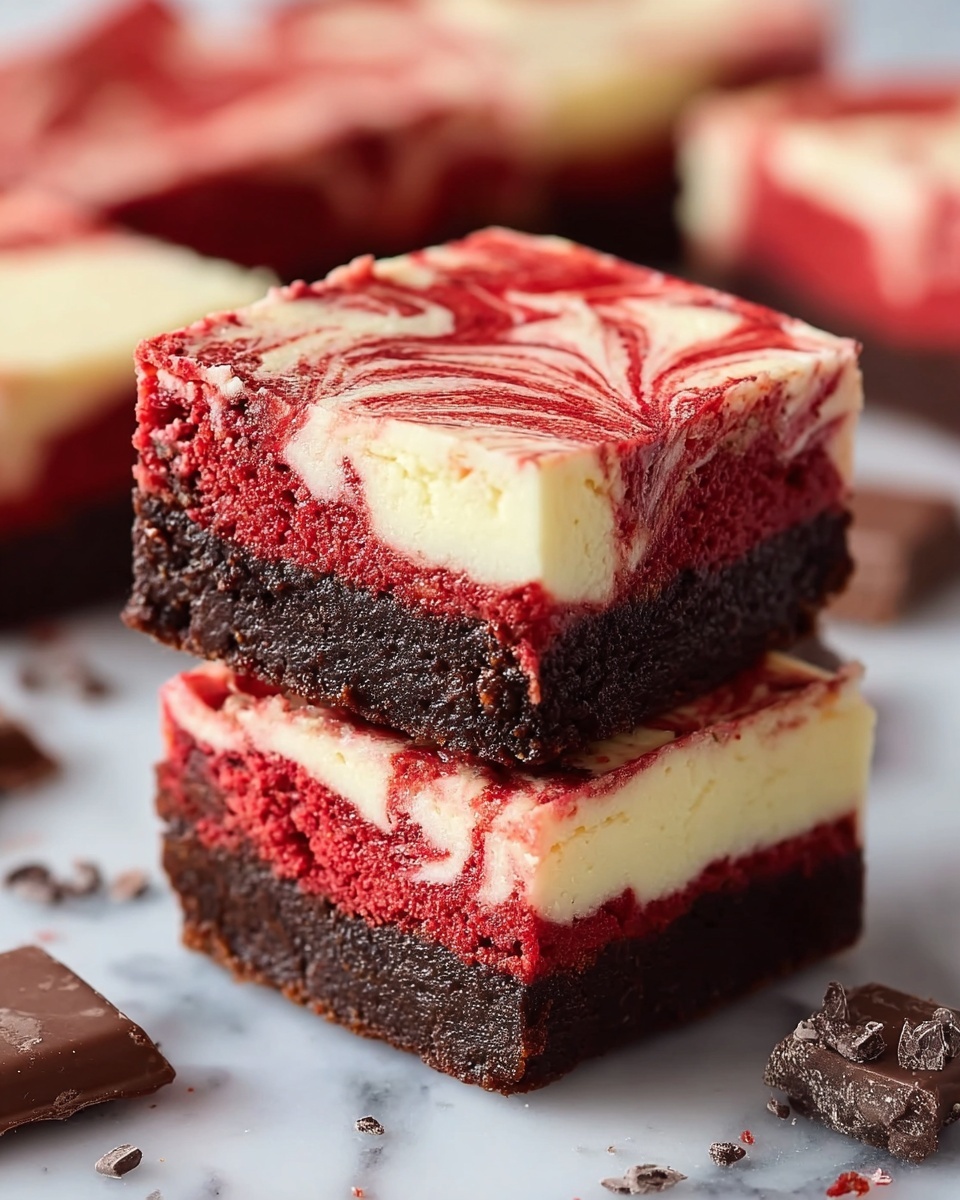 Decadent Red Velvet Cheesecake Brownies Recipe - Recipe Image