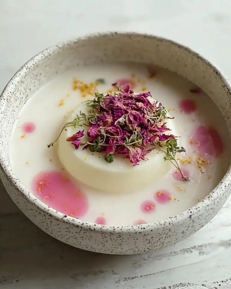 Litchi Rose Panna Cotta Recipe