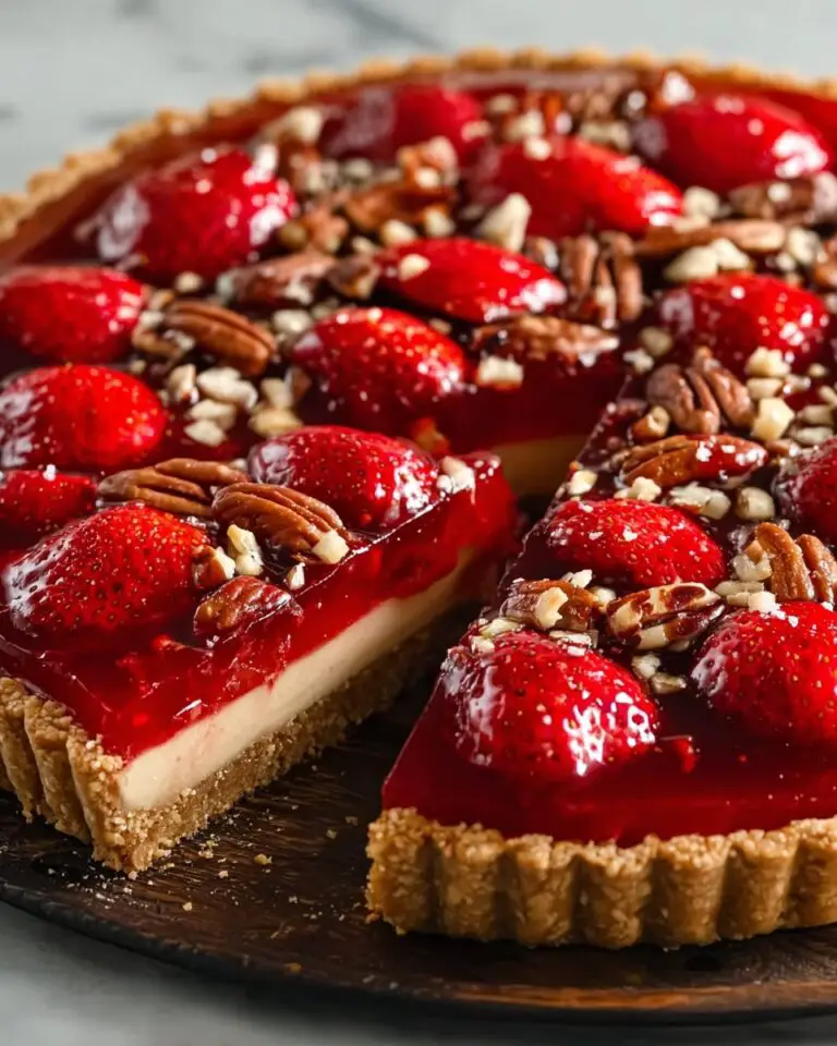 Fresh Strawberry Pie with a Pretzel-Pecan Crust Recipe