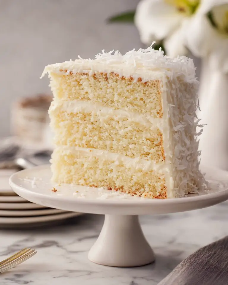 Coconut Cake with Cream Cheese Frosting Recipe