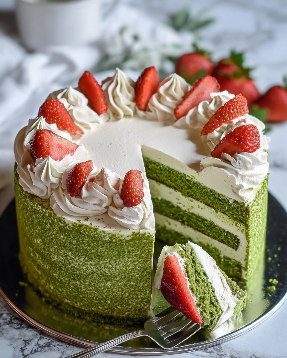 Matcha Tres Leches Cake Recipe - Recipe Image