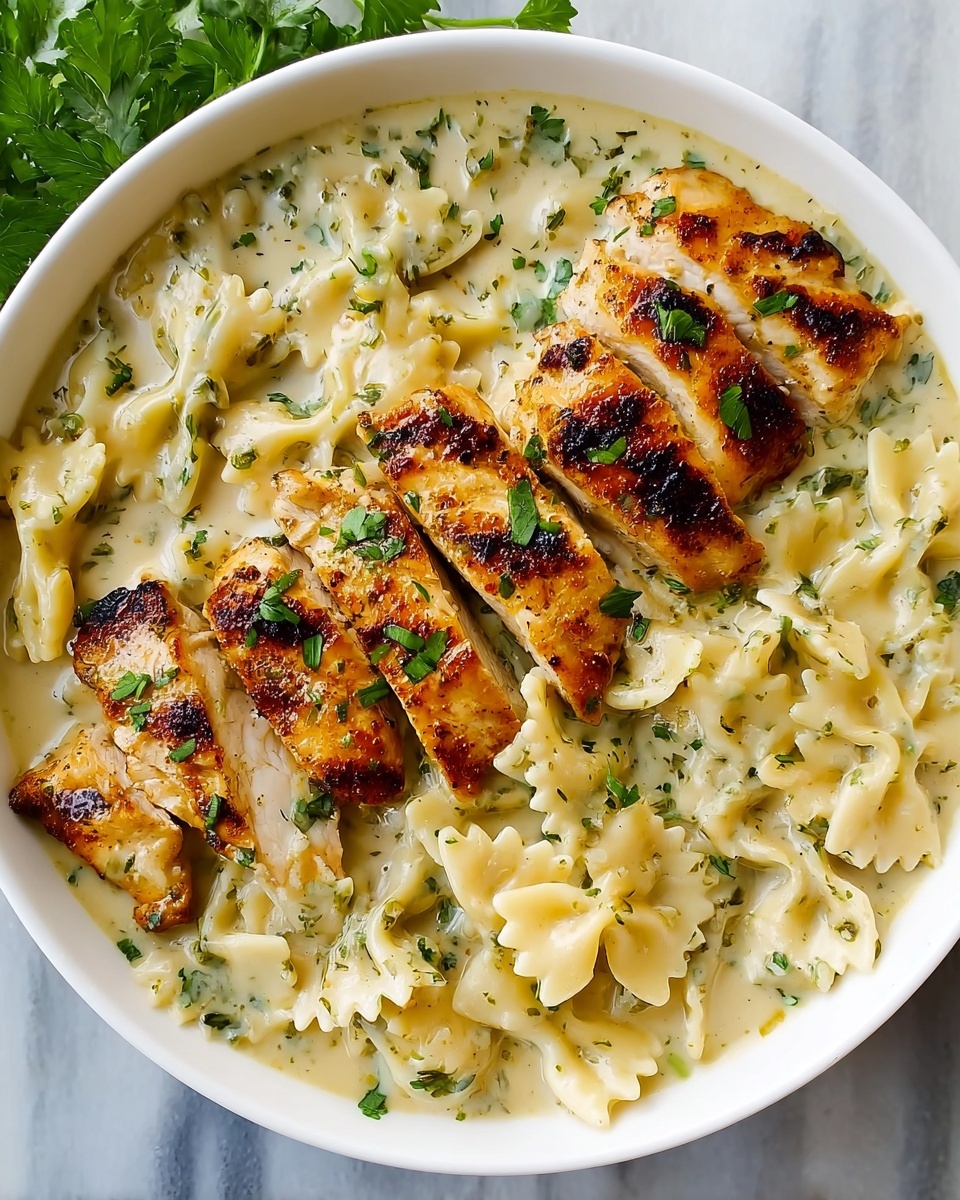 Creamy Garlic Parmesan Chicken Pasta Recipe - Recipe Image