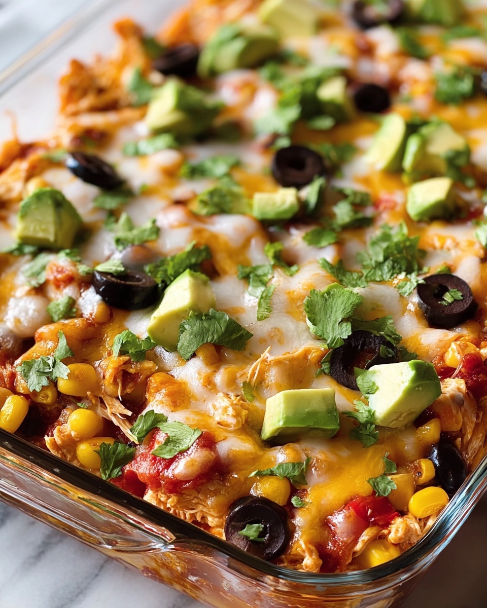 Chicken Burrito Casserole Recipe - Recipe Image