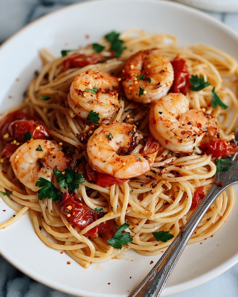 Spicy Shrimp Pasta Recipe - Recipe Image
