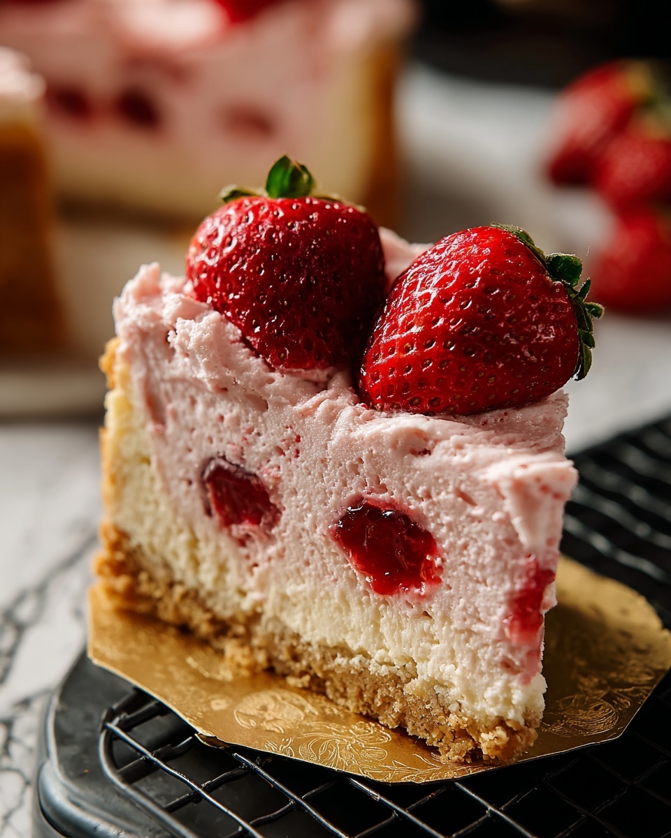 Strawberry Mousse Cake Recipe - Recipe Image