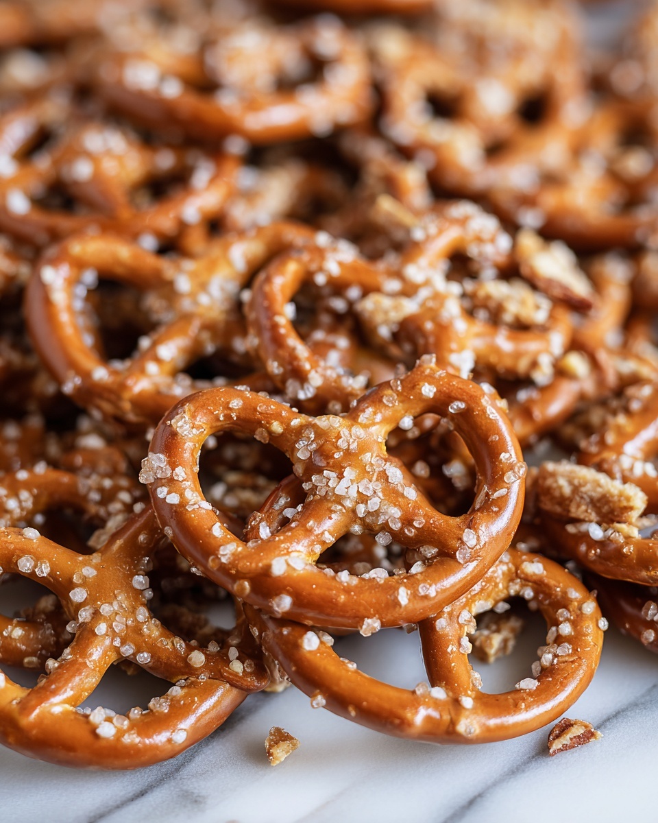 Butter Toffee Pretzels Recipe - Recipe Image