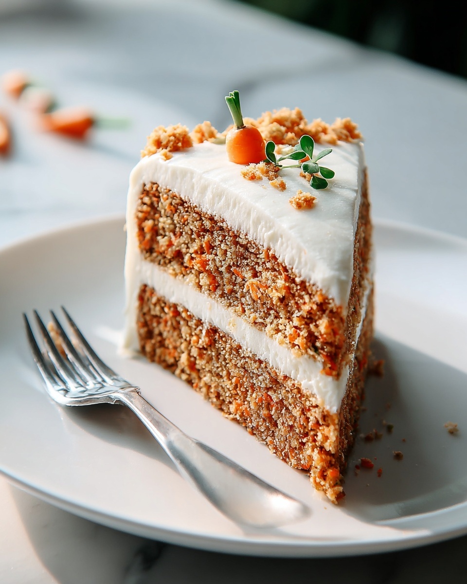 Simple Carrot Cake with Cream Cheese Frosting Recipe - Recipe Image