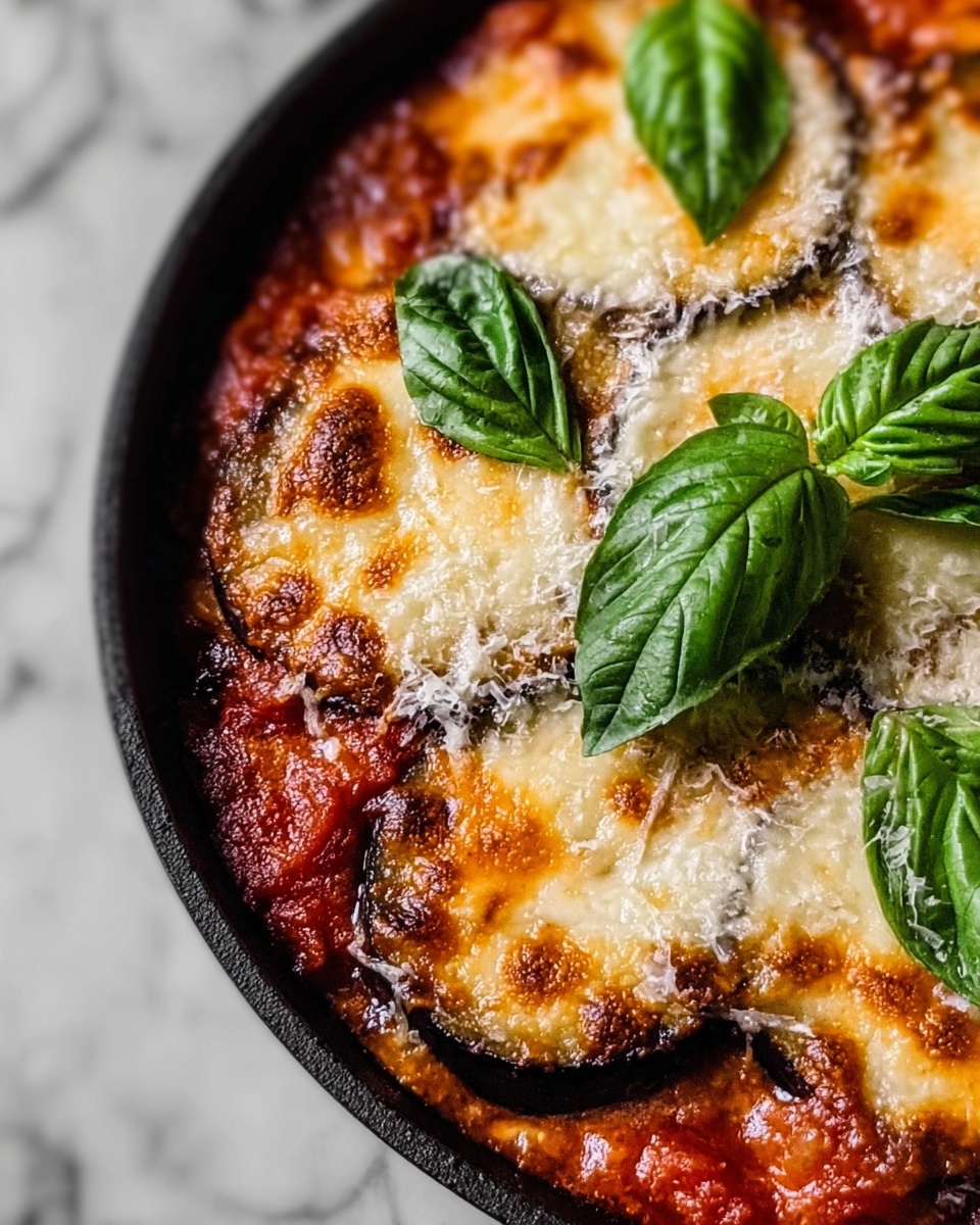Skillet Eggplant Parmesan: A Comforting Delight Recipe - Recipe Image