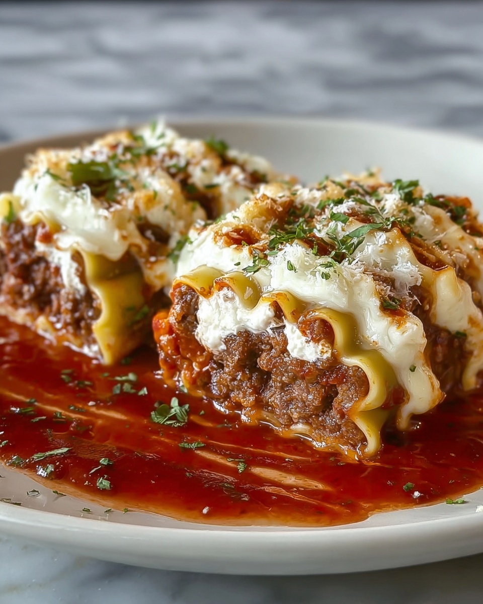 Italian Meatball Lasagna Roll-Ups Recipe - Recipe Image