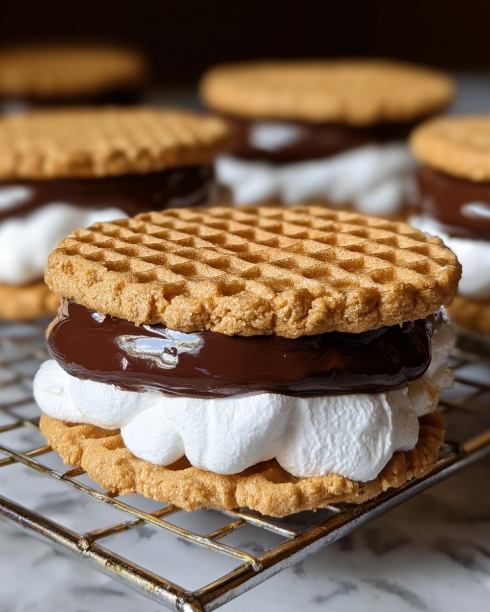 Peanut Butter S'mores Sandwich Cookies Recipe - Recipe Image