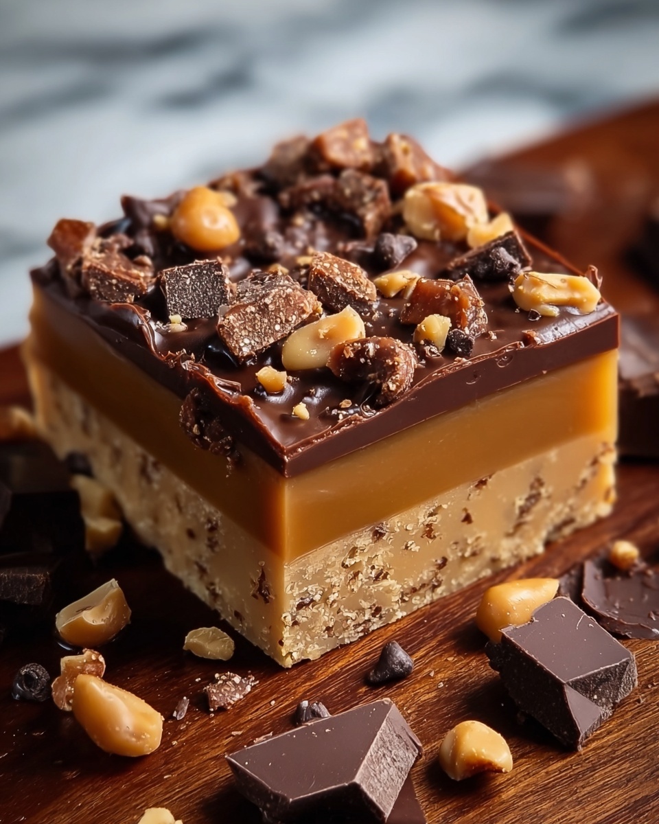 Caramel Chocolate Crunch Bars Recipe - Recipe Image