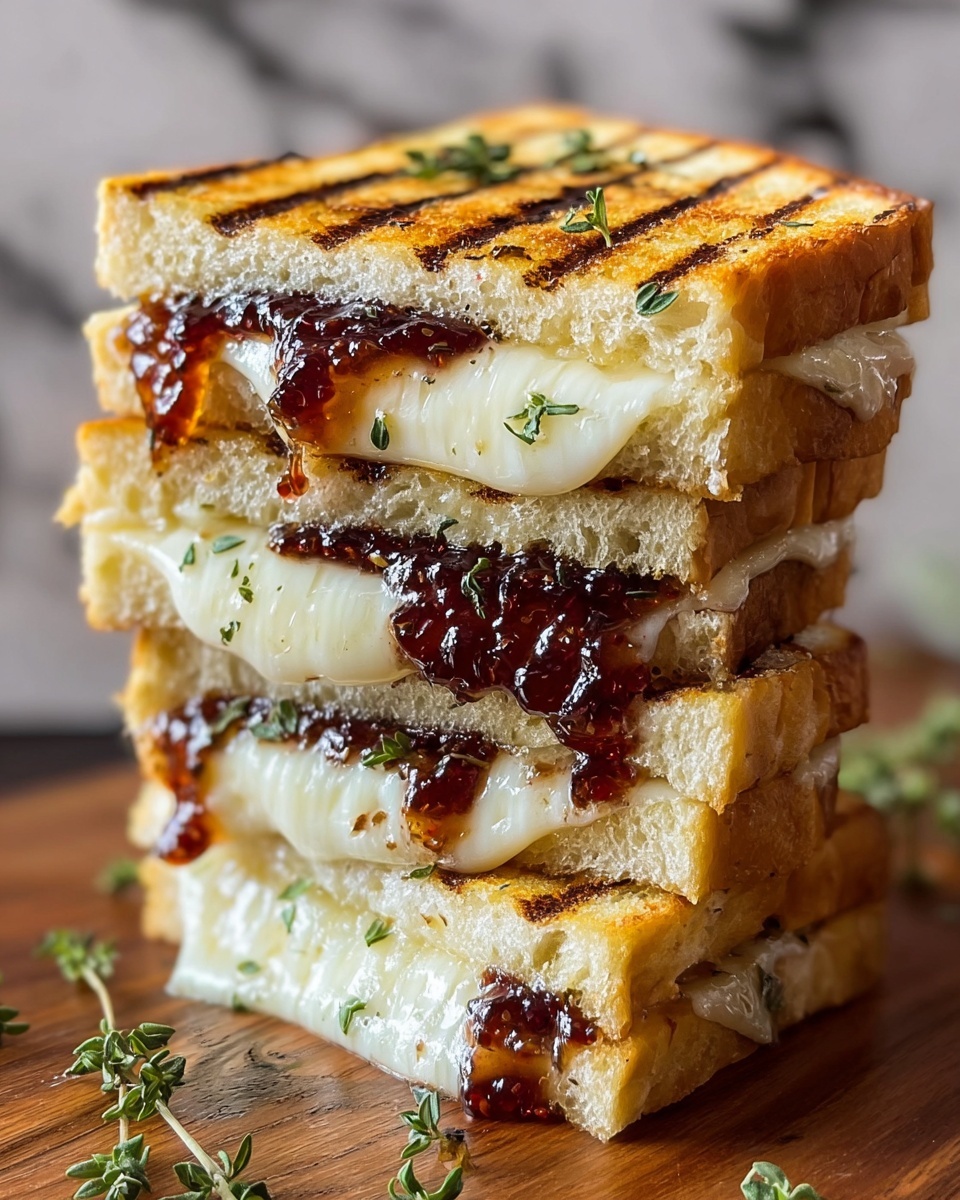 Grilled Fig Jam Sandwich Melt: Sweet, Savory & Simple Recipe - Recipe Image