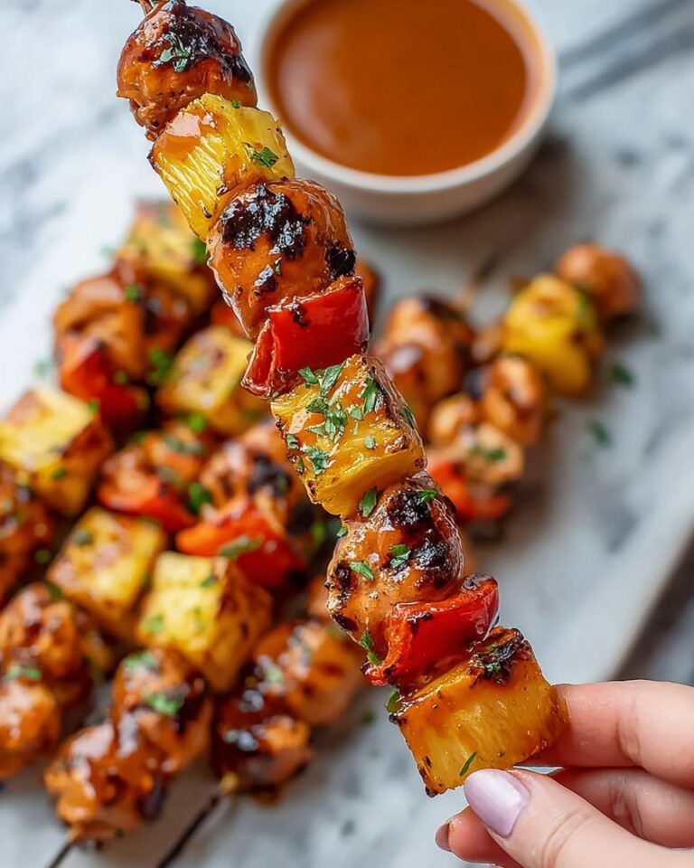 BBQ Pineapple Chicken Kabobs Recipe