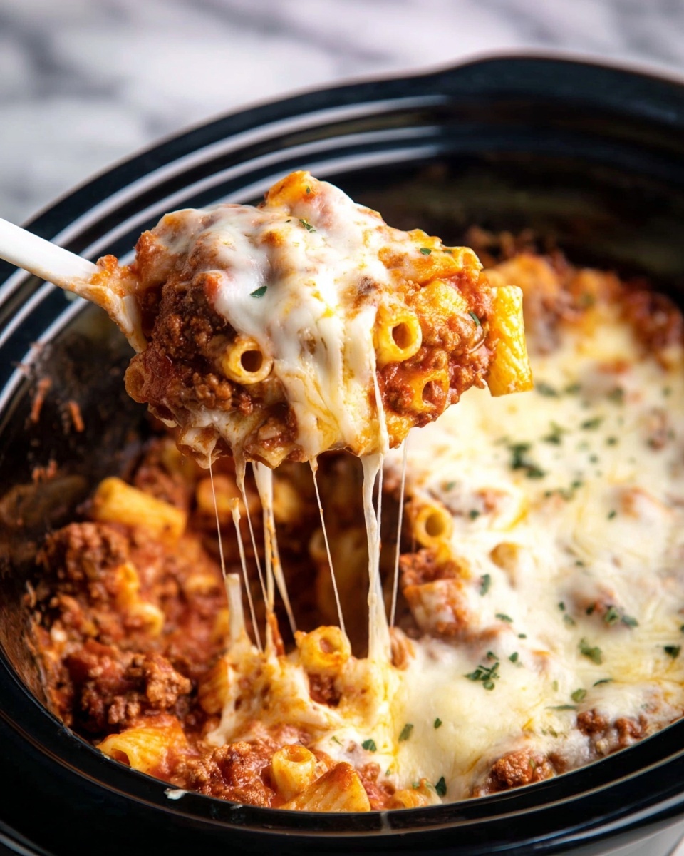 Slow Cooker Baked Ziti with Italian Sausage and Cream Cheese Recipe - Recipe Image