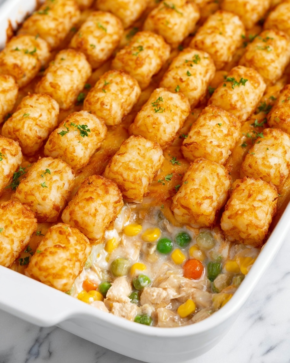 Tater Tot Chicken Pot Pie Recipe - Recipe Image