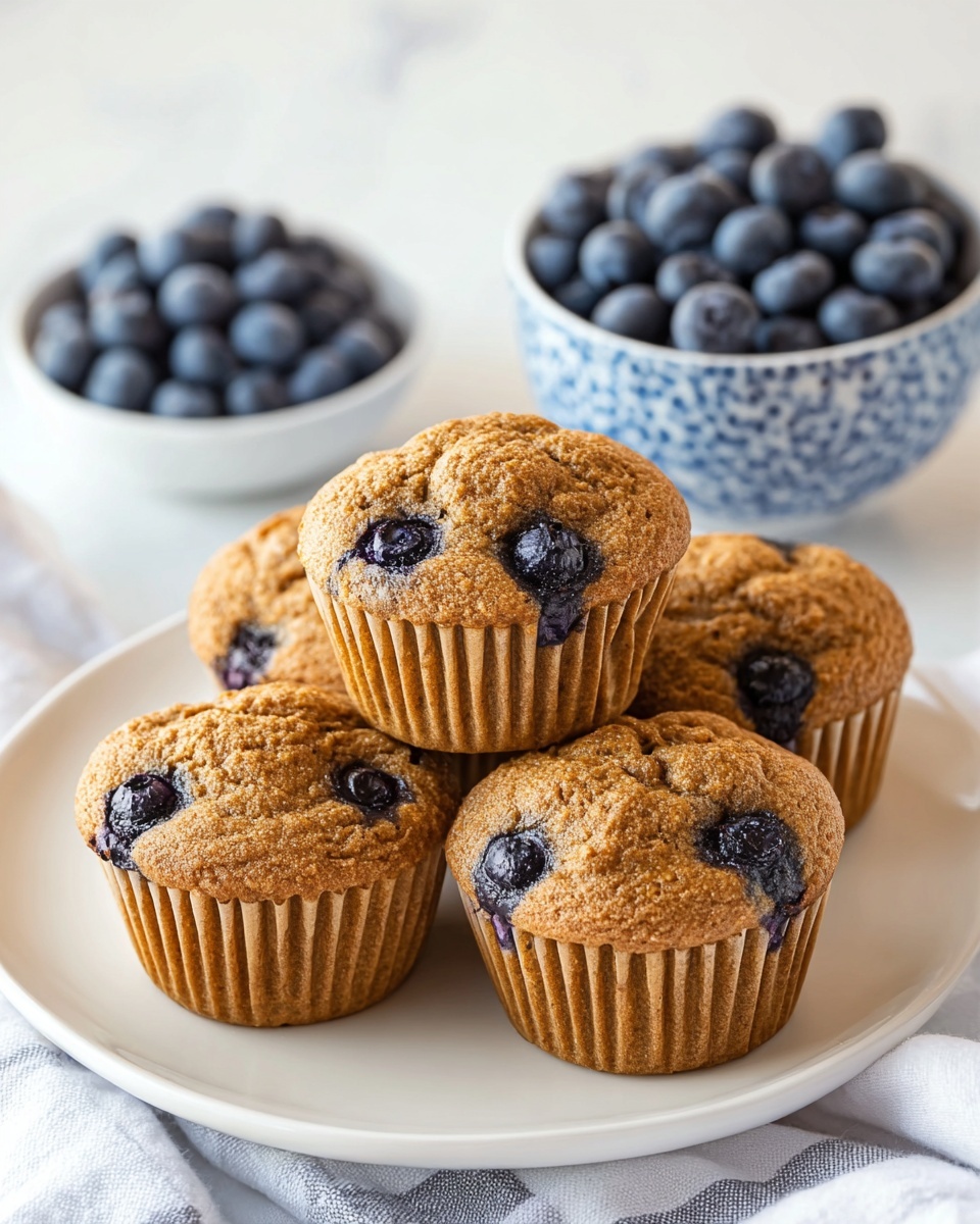 Healthier Blueberry Muffins Recipe - Recipe Image